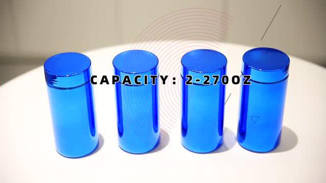 Envase azul de HDPE